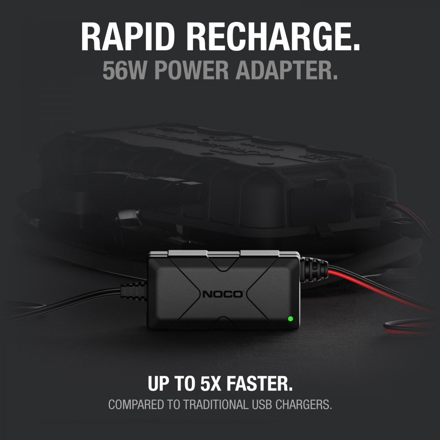 XGC4-Rapid-56-Watt-Power-Adapter-With-GB40-NOCO-Boost-Ultra-Safe-Lithium-Jump-Starter-Up-To-Five-Times-Faster-Than-Traditional-Chargers