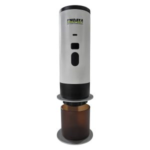 Espressor portabil, încălzire automată, încărcare wireless, 72W, 18 bar, design compact, capacitate rezervor apă 90 ml, Emd4x4