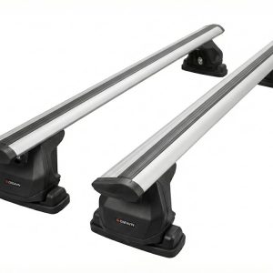 Set bare transversale compatibil cu închideri de benă cu șine T-Slot, 150 cm, gri, încărcare maximă 75 kg/bară S-Dizayn