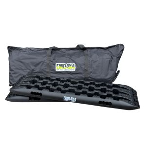 Set rampe de tracțiune 107 cm, max 10000 kg, cu husă, negru Emd4x4
